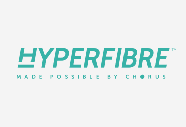 Hyperfibre made possible by Chorus logo